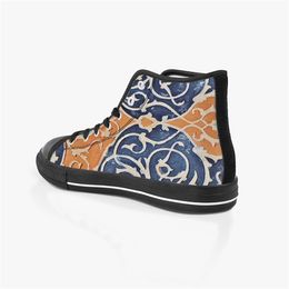 Men Stitch Shoes Custom Sneakers Canvas Women Fashion Black White Mid Cut Breathable Walking Jogging Color68