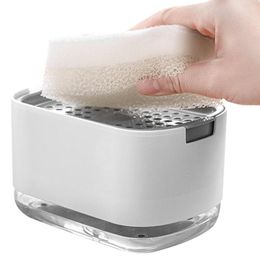 Bath Accessory Set Soap Pump Dispenser Detachable For Kitchen Countertop Dish With 300ml Large Capacity