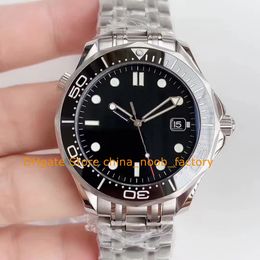 2 Colour Mens Automatic Watches Wristwatches Men Sapphire Glass Black Blue Dial 41mm 300M Ceramic Bezel Steel Bracelet OM Factory Cal.2500 Movement Watch