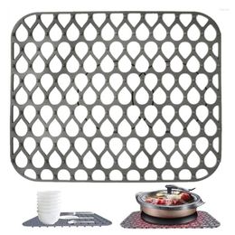 Table Mats Sink Mat Protector Great Grid Accessory Non-slip Folding Grates For Bottom Of Farmhouse Stainless Steel