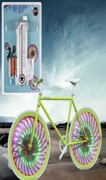 Soberbo 2014 Novo 16 LED LED à prova d'água Bicicleta de bicicleta Válvula de pneu Flashing Falou a luz inteira Alipower1793388