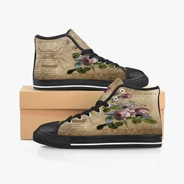 Men Stitch Shoes Custom Sneakers Canvas Women Fashion Black White Mid Cut Breathable Walking Jogging Color122