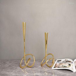 Candle Holders Luxury Metal Holder Elegant Candlestick Wedding Table Centrepieces Candelabra Home Dining Romantic Decoration