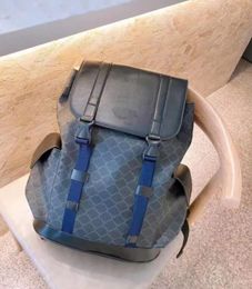 Designer Backpack Shoulder Bags Unisex Classic Handbags Black Back Pack Triangle Sign Metal Zipper High Quality Multi Pockets Schoolbag 118
