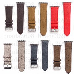 For Apple Watchbands Watch Band Bands Wristband Watchband Top Designer Luxury Strap Gift Leather Bracelet Fashion Print Stripes 42Mm 38 40Mm 41 44Mm 49 Iwatch 3 4 5 6 7 8