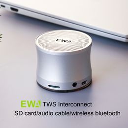 Portable Speakers EWA A109 TWS Bluetooth Speaker Metal Music With AUX-IN Micro SD Microphone Hands-Free For Home Sound Box 221119