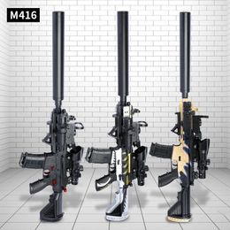 M416 Electric Automatic Rifle Water Bullet Bomb Gel Sniper Toy Gun Blaster Pistol Plastic Model For Boys Kids Adults Shooting Gift-3 best quality