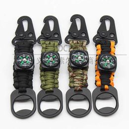 Outdoor equipment umbrella rope eagle beak buckle key chain zinc alloy beer red wine bottle opener mountaineering backpack key chain