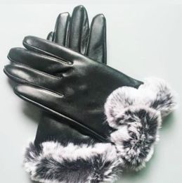 2021 Design Women039s Gloves for Winter and Autumn Cashmere Mittens Gloves with Lovely Fur Ball Outdoor sport warm Winter Glove2602586759