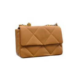 22F/W Brown 19 Series Classic Flap Quilted Bags Gold Metal Hardware Chain Handle Totes Large Capacity Outdoor Sacoche Luxury Designer Handbags 26CM