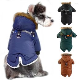 Dog Apparel Winter Clothes Soft Warm Puppy Jumpsuit Hooded Coat Waterproof For Small Dogs Clothing Ropa De Invierno Para Perros