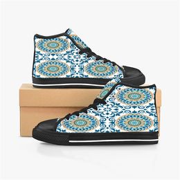Men Stitch Shoes Custom Sneakers Canvas Women Fashion Black White Mid Cut Breathable Walking Jogging Color132