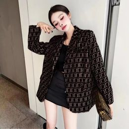 fashion women suit designer clothes blazer full letters spring new released tops E1398