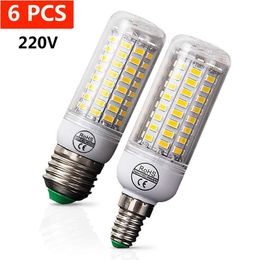 Smart Illumination 6 PCS Lot LED Bulb E27 Light 220V Lamp Warm White Cold E14 for Living Room 221119