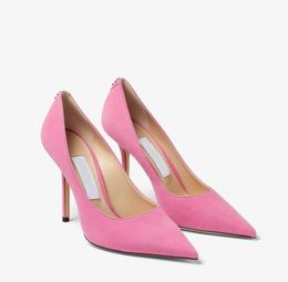 Women's dress shoes pump brand high heel Love 100mm Balle nude Patent-Leather Pointed Pumps with Emblem lady sexy shoes pointy toe luxury design 35-42