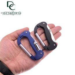 High quality aluminum alloy multi-functional mountaineering buckle Outdoor multi-functional safety quick hook folding tool