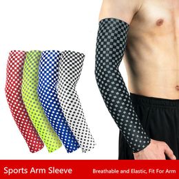 Knee Pads 1 Piece Unisex Cycling Arm Warmers Sun UV Protection Compression Sleeve Volleyball Basketball Elbow Bike Goft Cover