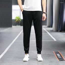 Men's Pants Sports Casual 2022 Style Bundle Feet Cotton-proof Spandex Trousers