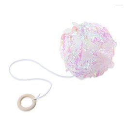 Cat Toys Legendog 1pc Crinkle Ball Toy Plastic Pet With Ring Interactive Supplies Favors