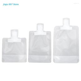 Storage Boxes C9GA Liquid Lotion Dispenser Bag 10pcs/set Transparent Packaging Container