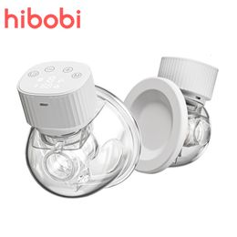 Breastpumps hibobi Electric LED Display HandsFree Portable Milk ctor Wearable 3 Modes Silent Automatic Milker 255mm 221119