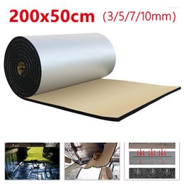 Interior Accessories 50x200CM 10MM Foam Cotton Auto Car Mat Deadener Reduction Noise Sound Insulation Door Trunk Soundproof