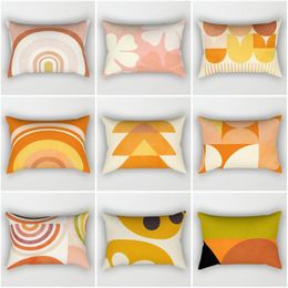 Pillow Decorative Home Throw Pillows Case For Sofa Cover Nordic 40x60cm 30 50cm 40 60 Morandi Abstract Yellow Pink