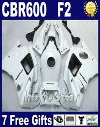 7Gifts Customiz for Honda CBR 600 F2 1991 1994 Kits de fadas White CBR600 F2 91 92 93 94 MOTOBIKE FATINGINGS SGTG9577574