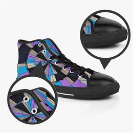 Men Stitch Shoes Custom Sneakers Canvas Women Fashion Black White Mid Cut Breathable Walking Jogging Color129
