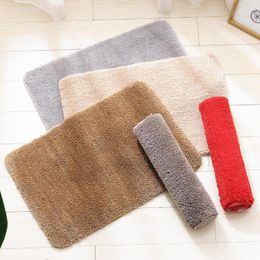 Carpets Microfiber Mat Transparent Plain Polyester Flocking Environmentally Friendly Door Bathroom Absorbent