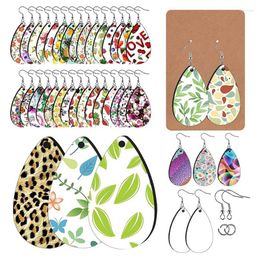 Dangle Earrings 250 Pcs Sublimation Earring Blanks Printing Unfinished Teardrop Heat Transfer Pendant