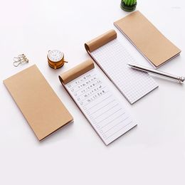 13.8 7cm Small Kraft Paper Notebook Cute Stationery Diary Agenda Pockets Notepad Planner Weekly Book School Supplies Sl1129