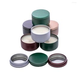 Storage Bottles 12pcs Luxury Candle Jars With Lid Bulk Round Container Tins Empty Box For DIY Salves Skin Care Beauty Samples