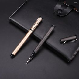 3Pcs/lot Superior Quality Metal Gel Pens Black Ink 0.5mm Good Writing Pen School Office Supplies Promotional Neutral