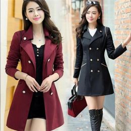 Women's Trench Coats Windbreaker Long Section Women 2022 Spring And Autumn High-quality Double-breasted Ladies Thin