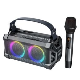 Portable Speakers mifa WildRock Karaoke Party Speaker with Wireless Microphone Bluetooth 5.0 60W Powerful Sound 13H 221119