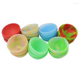 Storage Bottles 10pcs Bho Non Stick Silicone Pinch Bowl Dab Wax Container For Butane Slick Oil