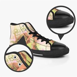 Men Stitch Shoes Custom Sneakers Canvas Women Fashion Black White Mid Cut Breathable Walking Jogging Color179