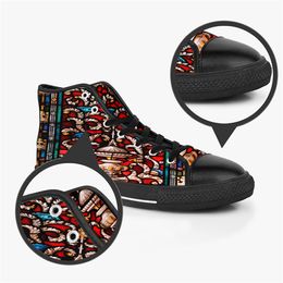 Men Stitch Shoes Custom Sneakers Canvas Women Fashion Black White Mid Cut Breathable Walking Jogging Color74