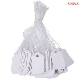 Jewellery Pouches 500x Price Tags With String Attached Marking Display Clothing Label Paper Labels Dropship