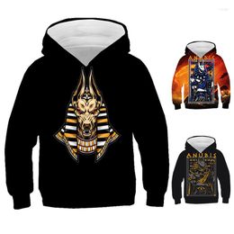 Men's Hoodies 2022 Egypt Pharaoh Anubis Funny Fashion Long Sleeves 3D Print Men Sweatshirts Women Top Unisex Jacket