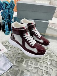 Perfect Nice Sneakers Shoes Famous Gold Silver Leather High Top Luxury Party Wedding No. Limited Skateboard Walking Box Vibe Men Women Eu 35-47