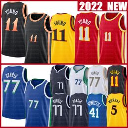 Luka Doncic Trae Young Dirk Nowitzki Dejounte Murray City Shirt Blue Black Edition Jersey Green