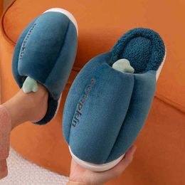 Men's Slippers For Men Slip On Winter Warm Shoes Soft Plush House Slippers Flip Flop Indoor Bedroom Comfortable Floor Shoes J220716