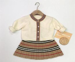 Trendiges Kleinkind-Kleidungsset, Mädchenkleider, Frühling, Designer-Born-Baby, süße Kleidung für kleine Mädchen, Outfit, Stoff7Y280w8936628