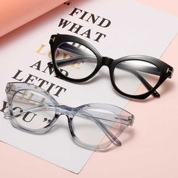 Sunglasses Frames Decorative Glasses Women Vintage Cat Eye Transparent Optical Eyeglasses Frame TR90 Anti Blue Light Computer Spectacle Oculos T2201114