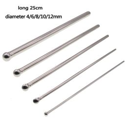 Adult Toys Urethral Dilator Masturbator Stainless Steel Penis Plug Long Sounding Rod Sex For Men Urethra Inserts 221121