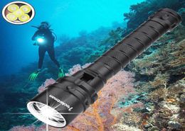 Original Diving Flashlight Torch Dive Torch UnderWater Depth Waterproof Led Flashlights Lantern light JA8C JA8C