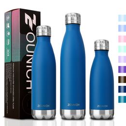 Water Bottles ZOUNICH Double Wall Stainles Steel Thermos Insulated Vacuum Flask Gym Sport Shaker Portable Thermoses 221119