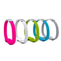 USB Charger Data Sync Cable Bracelet Wristband Type C Micro V8 Cables Charging For Android Smart Phone